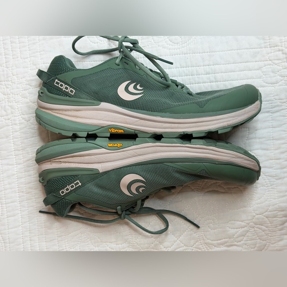 Topo Athletic Womens Traverse Green Running Shoes Sneakers Size 9.5 Sage/Tan - Picture 6 of 14